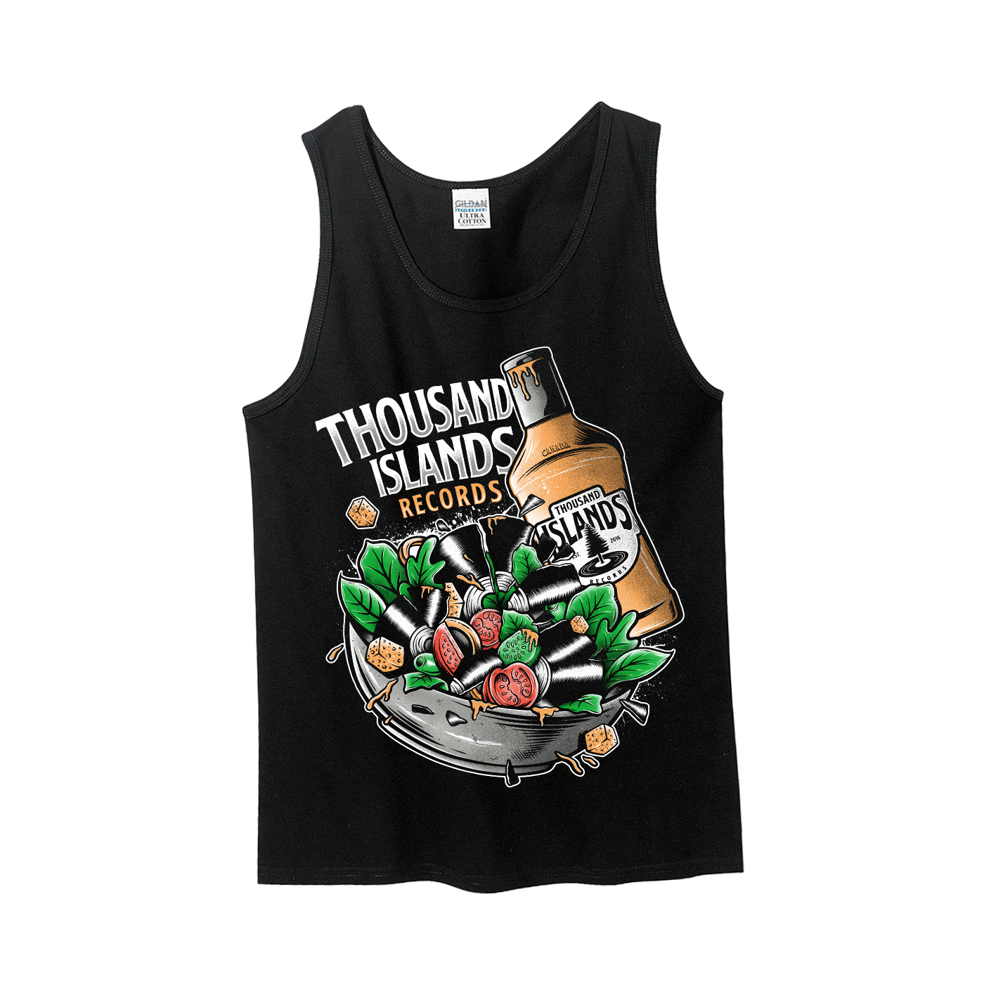 TIR Black Salad Dressing Tee/Tank Top - Image 2