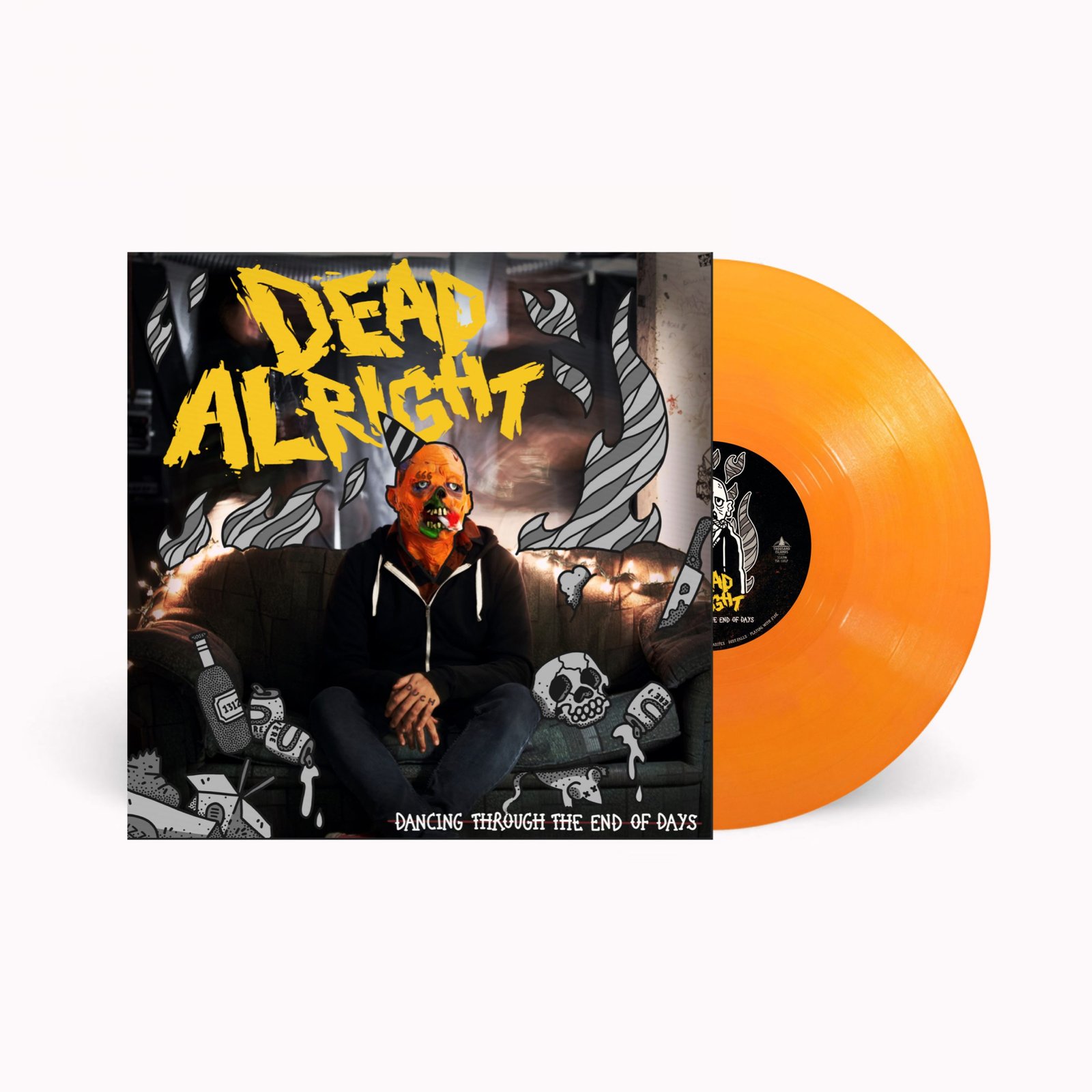 Dead Alright - Dancing Through The End Of Days - DAMAGED Tangerine LP
